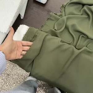 کرپ حریر سبز تیره