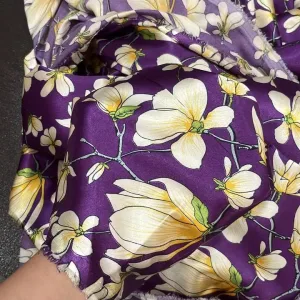 ته طاقه ساتن سیلک بنفش