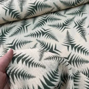 کراش ورنا چاپی کرمی سبز