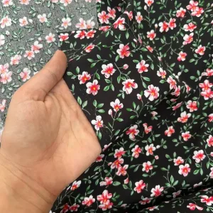 نخی مشکی گل ریز